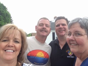 Lynn Morin, Dave Wood, Mark Morin, Brenda Wood