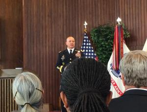 LTG McMaster making his remarks