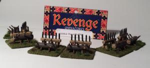 Chevaux de frise base finished in circle