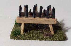 Back of a Single Cheval de Frise  - Defender's Side