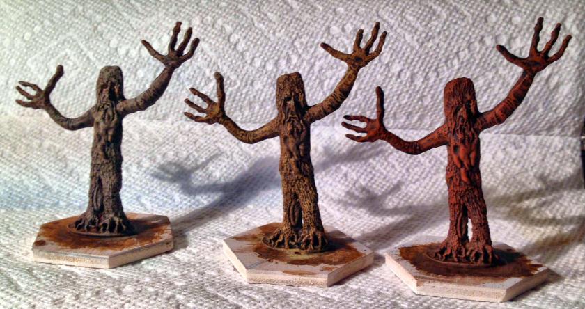 9 Tree shepherds washed and drybrushed