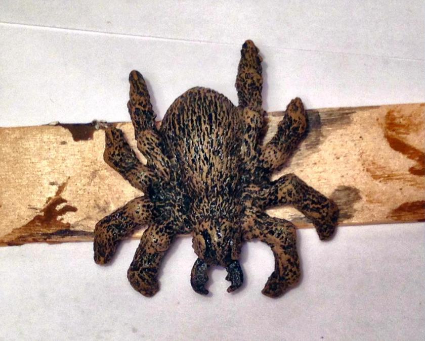 12Grenadier 5004 Tomb of Spells Huge Spider top view after dry brushing