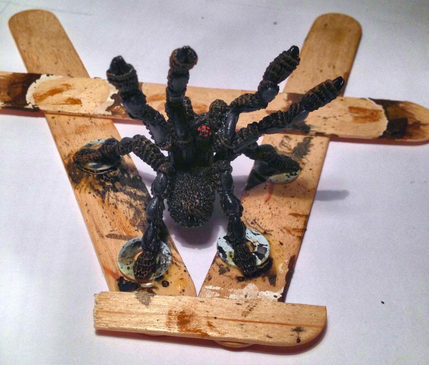 13 TSR Giant Ral Partha Spider (Steeder) 11-515 from rear ready for basing