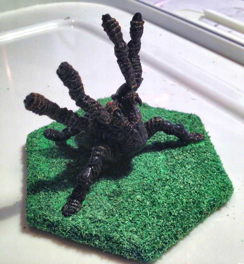 15 TSR Giant Ral Partha Spider (Steeder) 11-515 from front ready for varnish