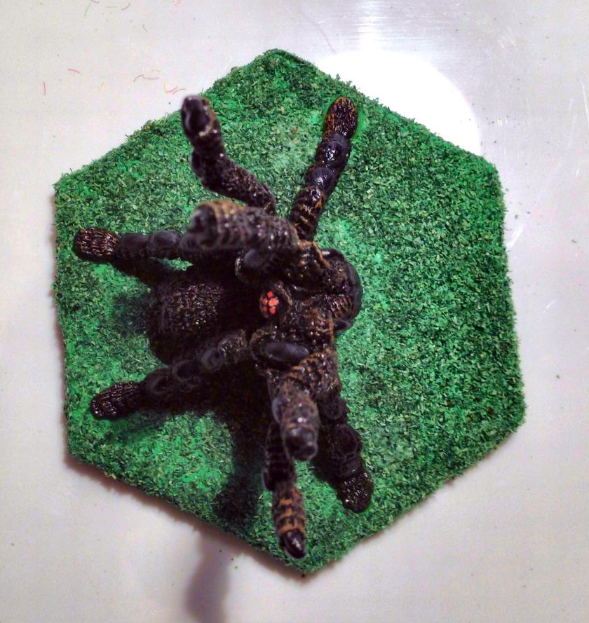 16 TSR Giant Ral Partha Spider (Steeder) 11-515 from top ready for varnish