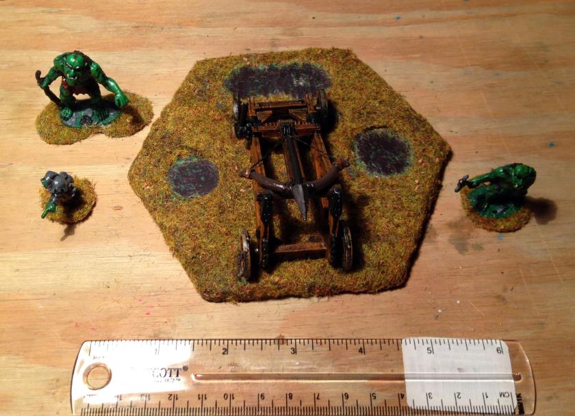 22 Troll Ballista painted base after routing first magnets crew removed