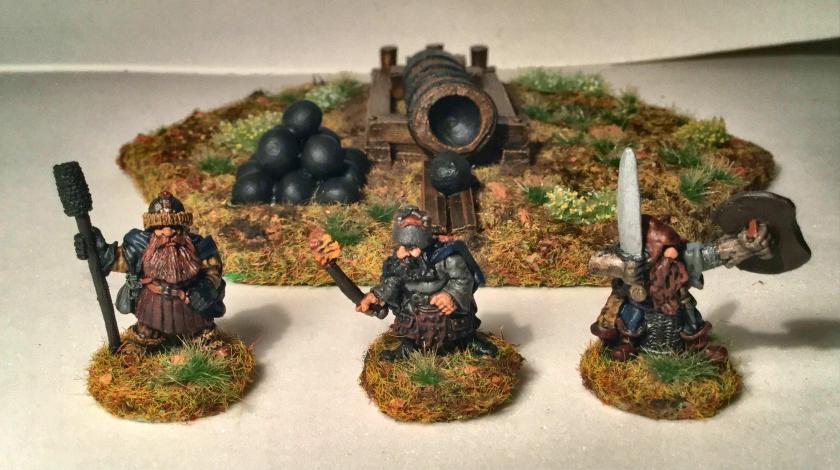 19 Dwarf crew for RAFM SE-29 Large Bombard after basing crew in front