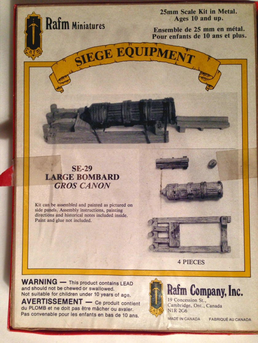 1a RAFM SE-29 Large Bombard Box, Back