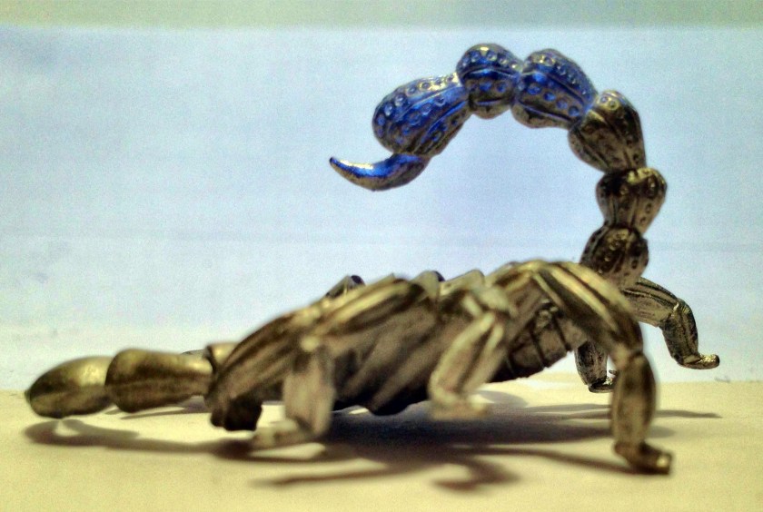 4 Ral Partha 11-452 Giant Scorpion ADD Monsters 1991 TSR before gluing