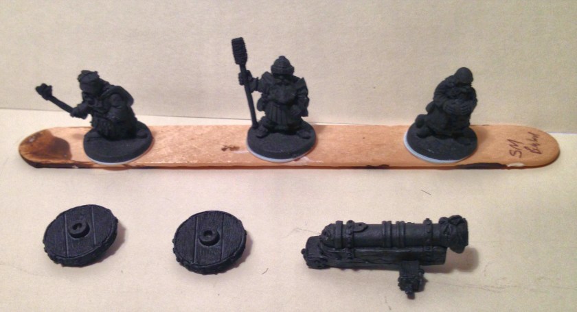 5 Ral Partha 02-161 Dwarf Bombard -collector series all things dark &amp; dangerous -primed