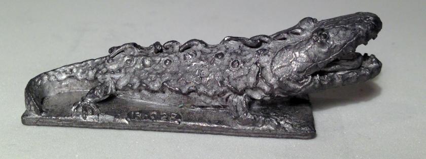 2 Fire breathing Salamander  Ral Partha 13-028 1982 before cleaning