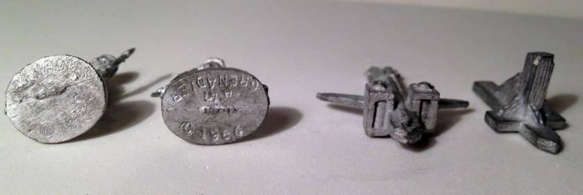 2 skeleton bolt thrower before cleaning A47 (Fantasy Lords 130) 1984