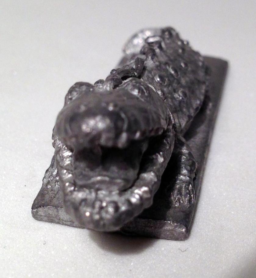 3 Fire breathing Salamander  Ral Partha 13-028 1982 before cleaning front