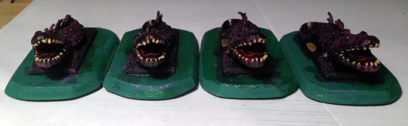 8 Fire breathing Salamander  Ral Partha 13-028 1982 after first highlighting