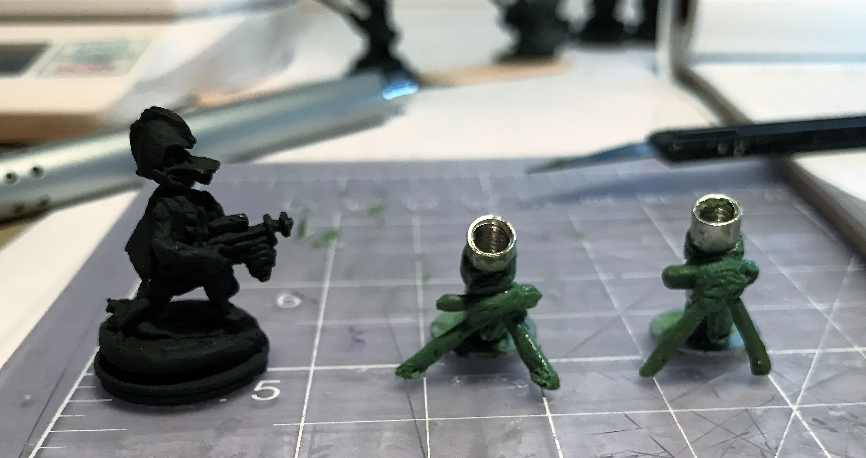 5 mortars start front