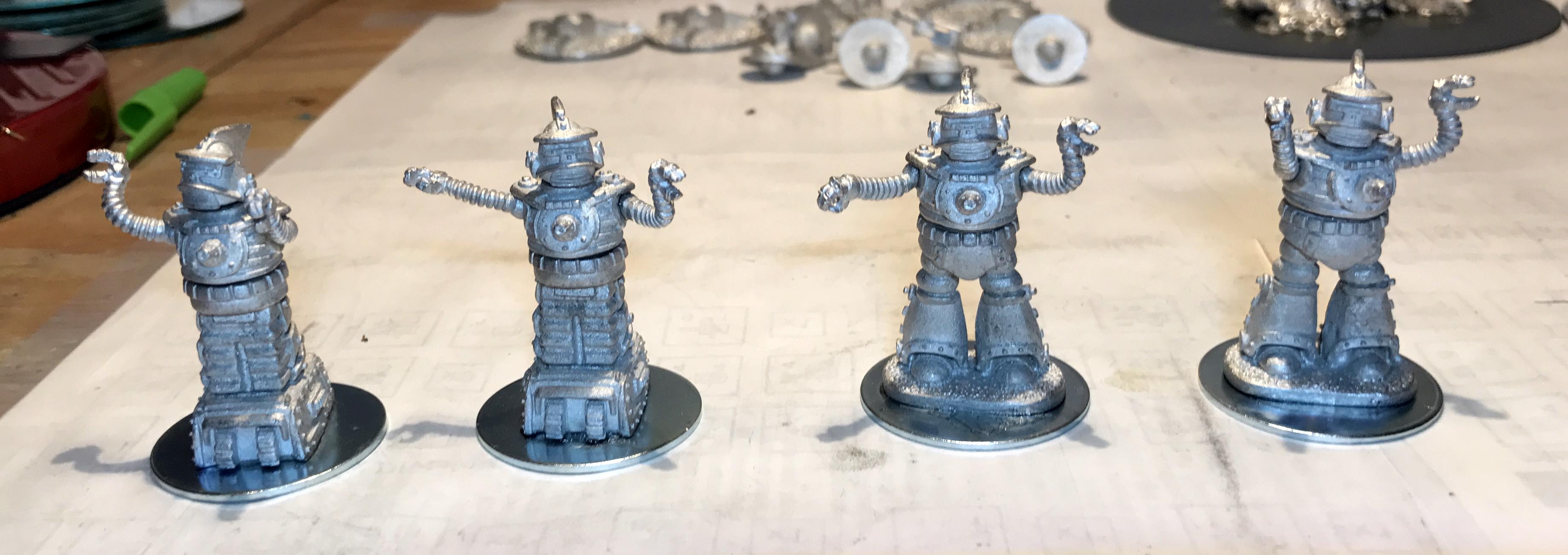 3 assembled Khang robots