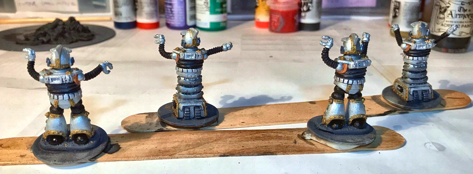 6 mid stage base coat on Khang robots back