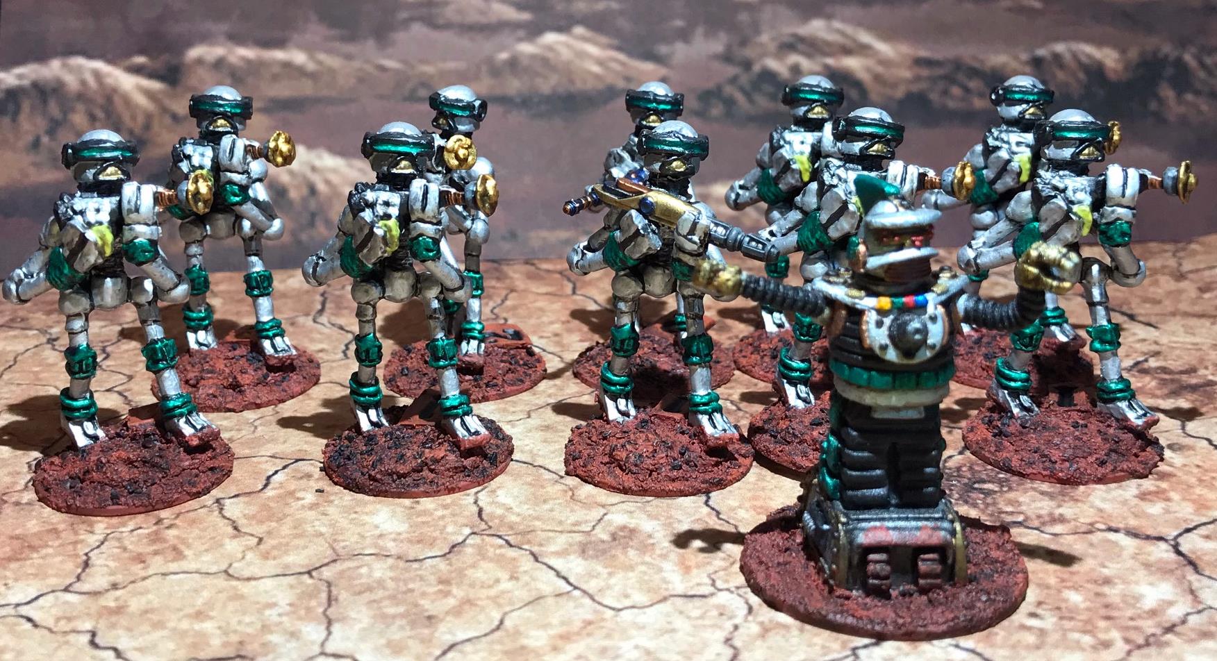 26 Green Squad Mark III Warbots with SL