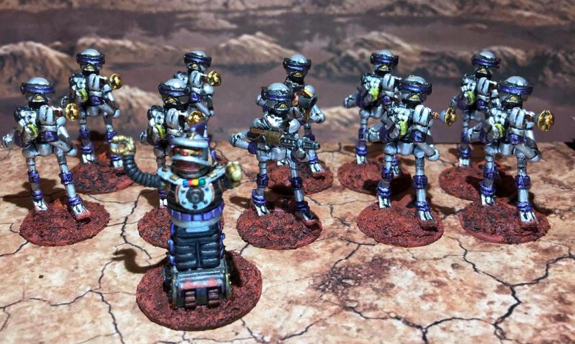 28 Purple squad Mark III Warbots with SL