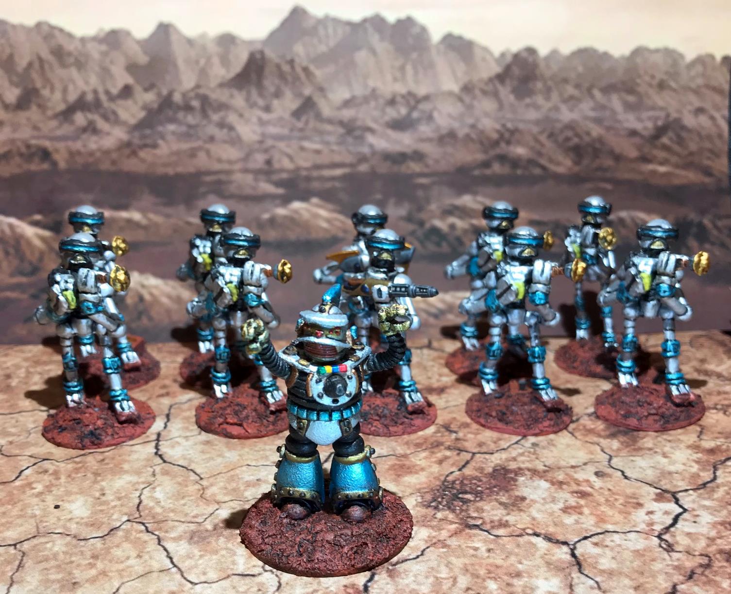 30 Blue Squad Mark III Warbots with SL