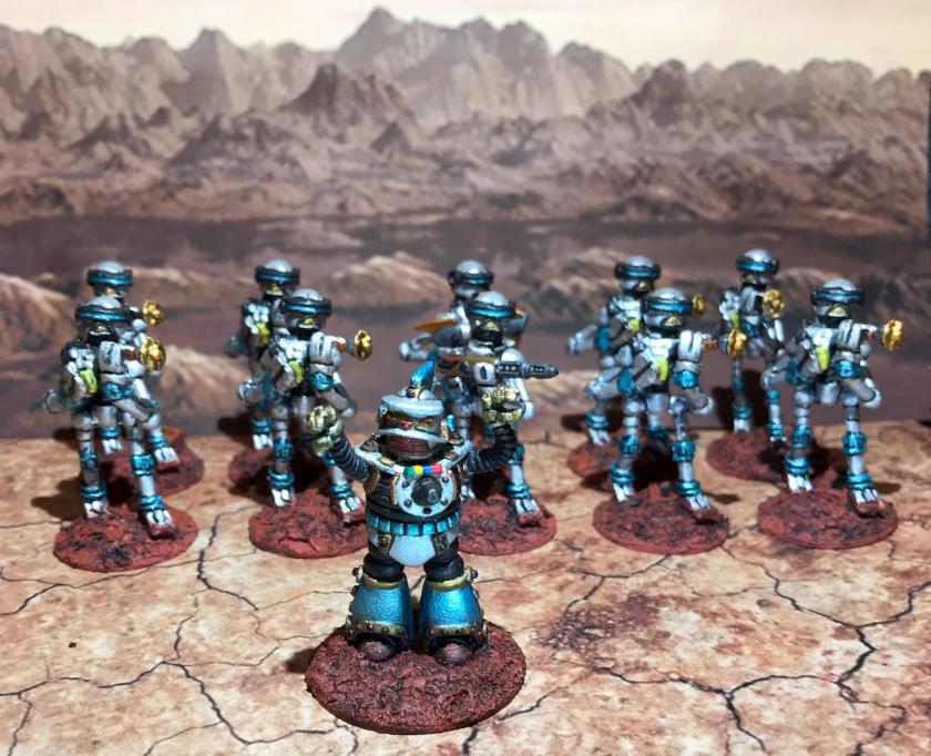 30 Blue Squad Mark III Warbots with SL