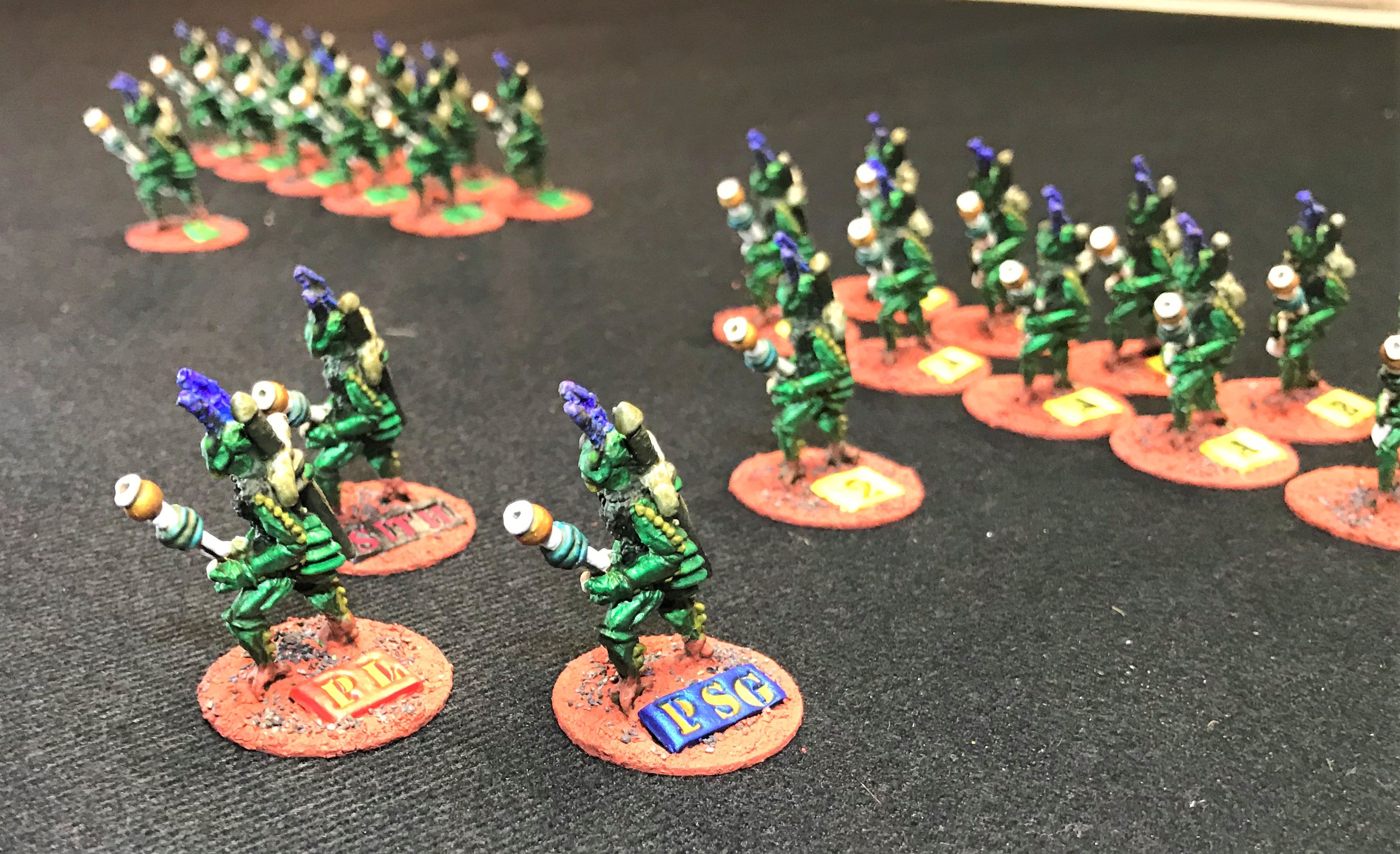 27 Command group in front of formation