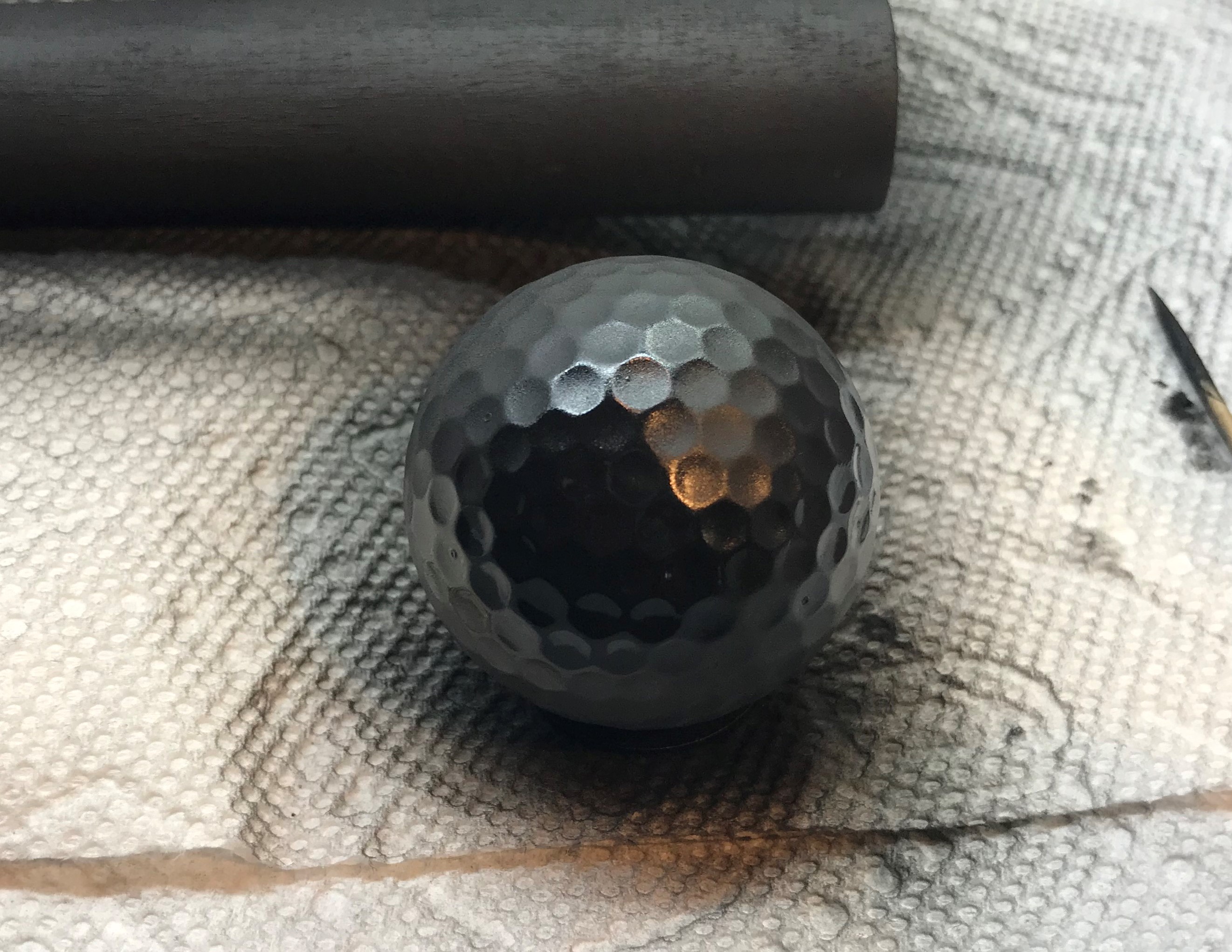 4 - 1 inch dowel and ball painted