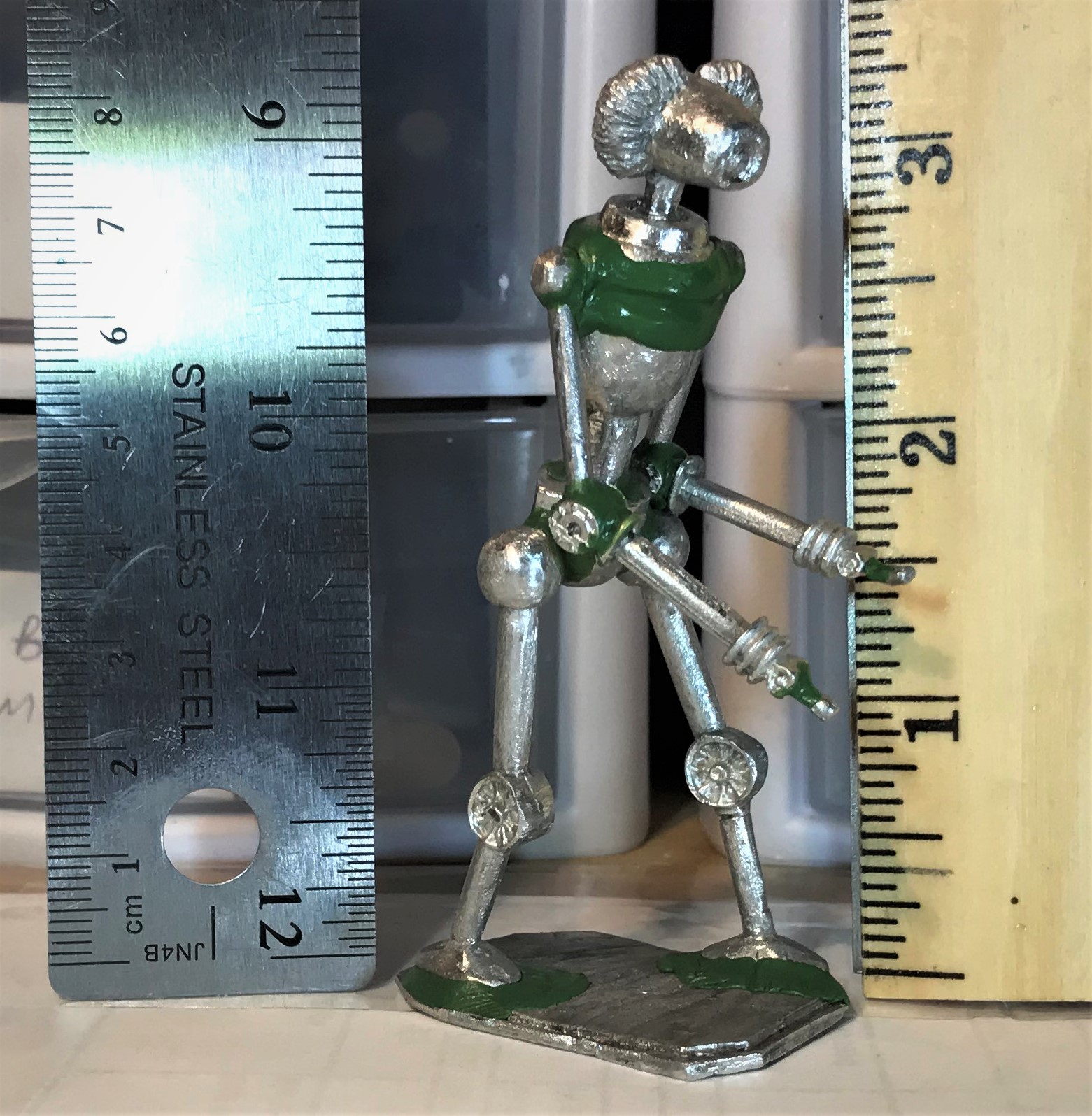 5 after green stuff size