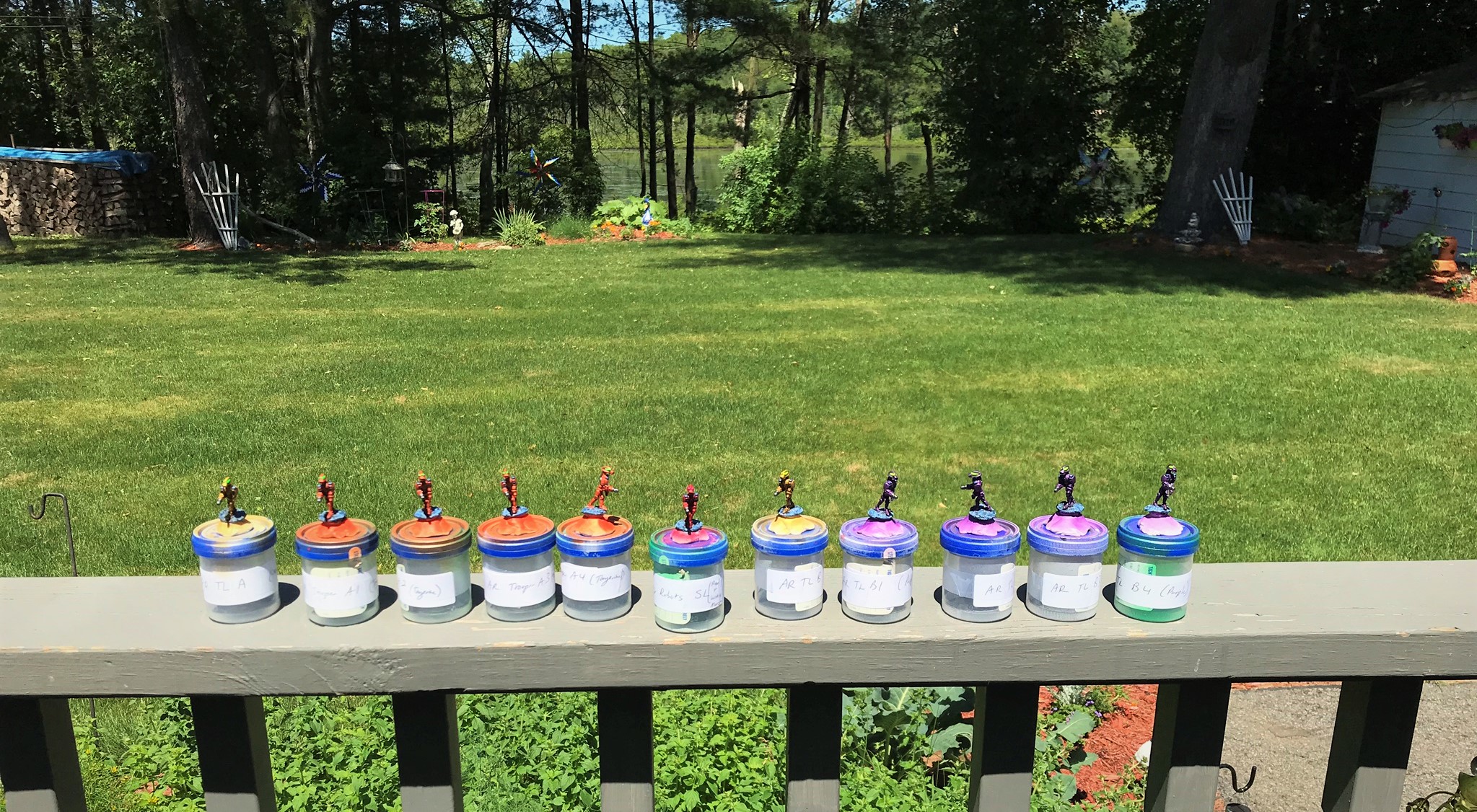 10 Advancing Robots Mega Minis DEAL 0372 in progress complete drying