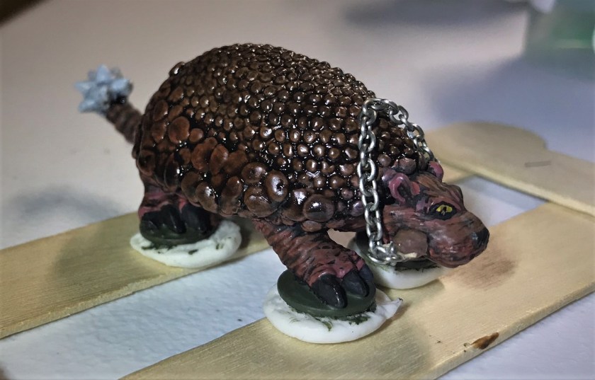 22 after snipping toothpick and gluing chains