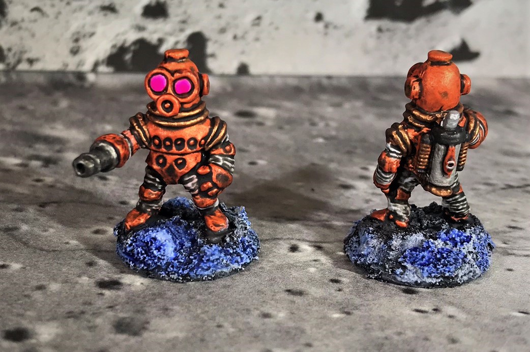 22 Space Dwarf Assault Squad Tangerine Troopers