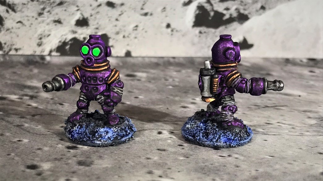 23 Space Dwarf Assault Squad Plum Troopers
