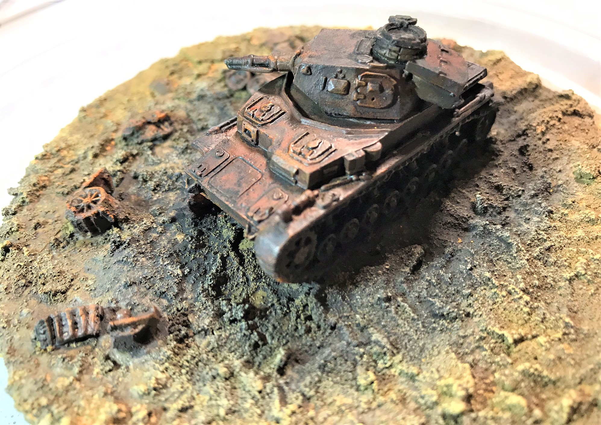 10 pigments and weathering and rust, left side
