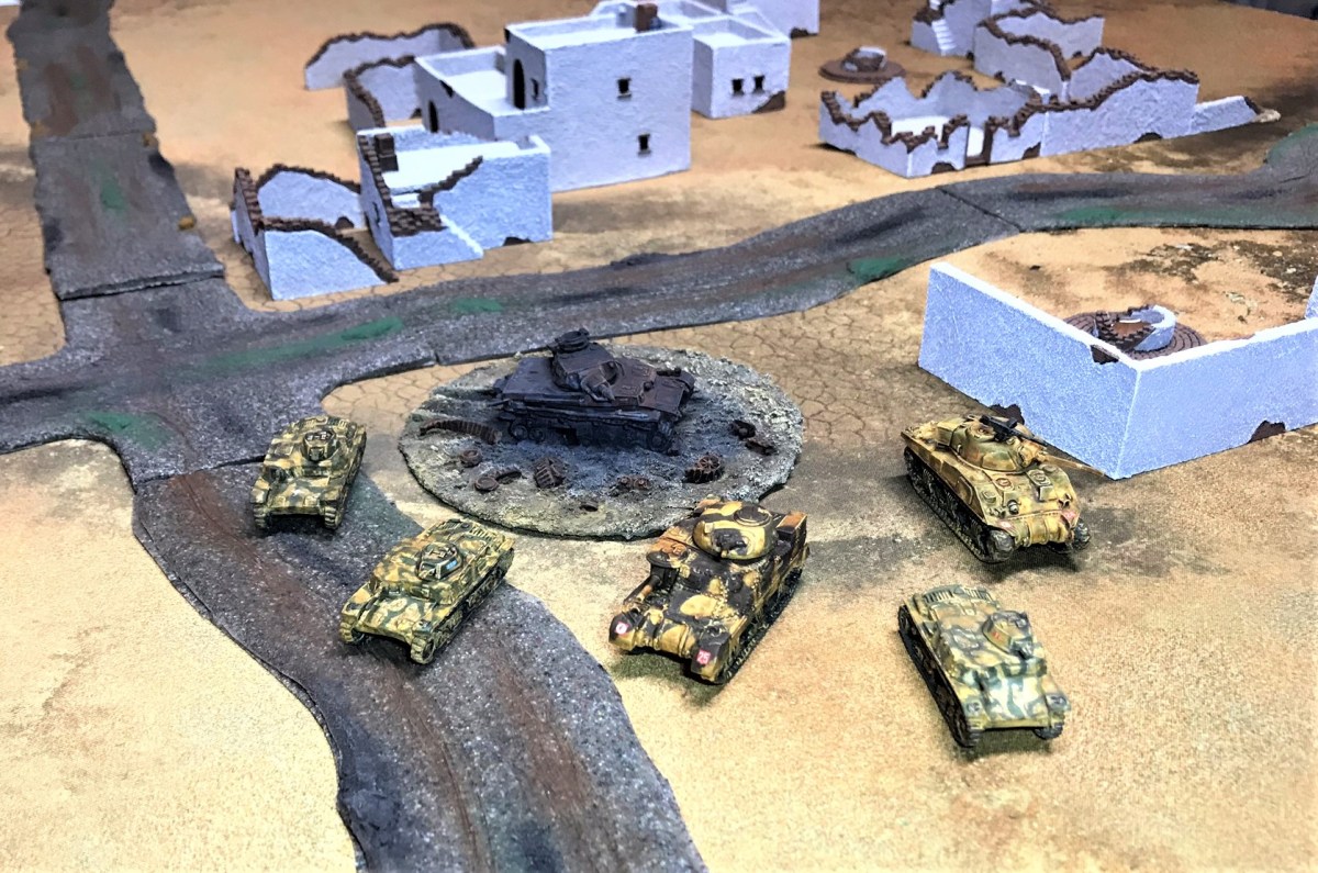 M11/39 Italian Tanks (and some US Steel for the 8th Army  – a Grant and a Sherman), plus an Aussie! For What a&nbsp;Tanker
