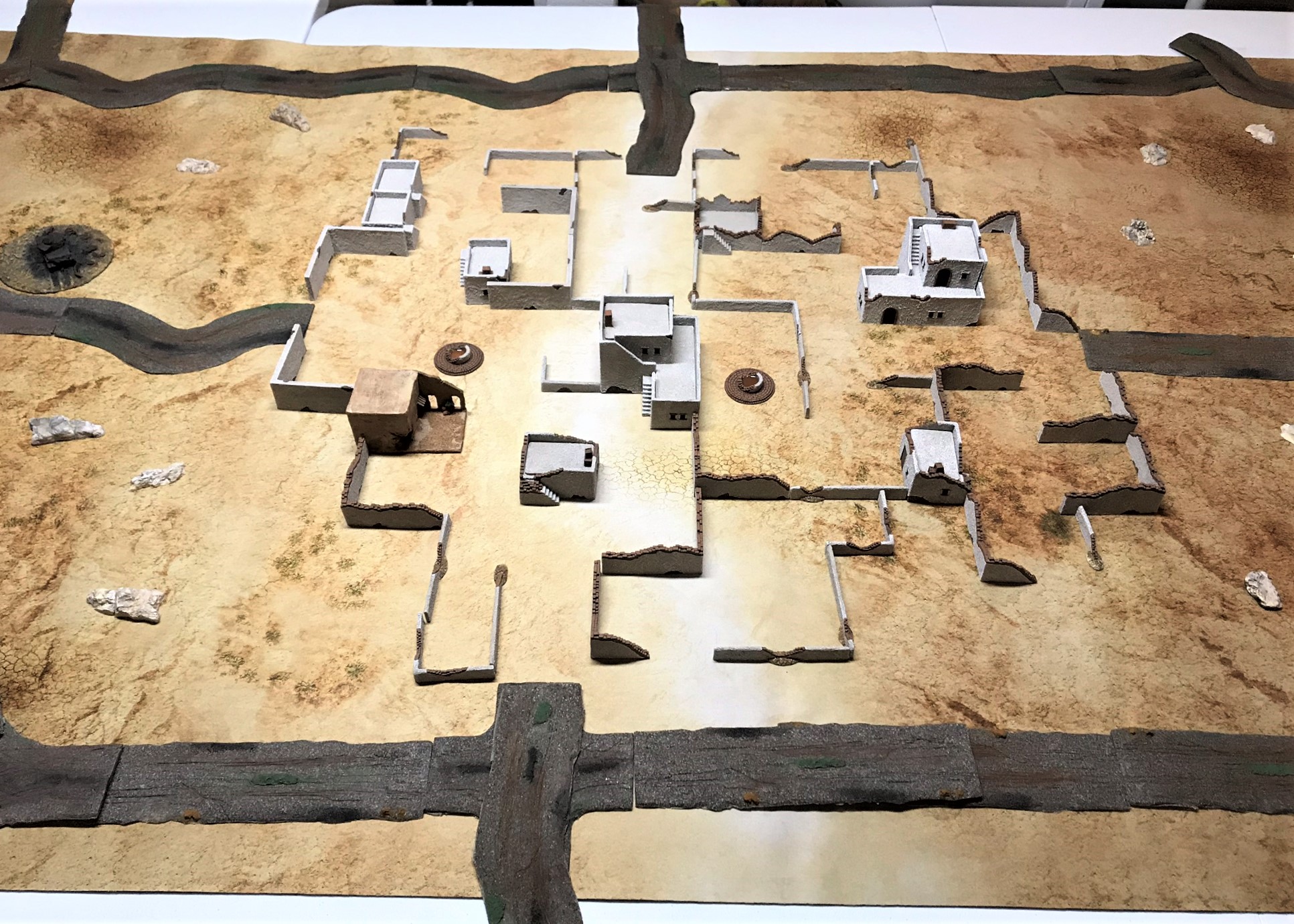 Buildings with roads