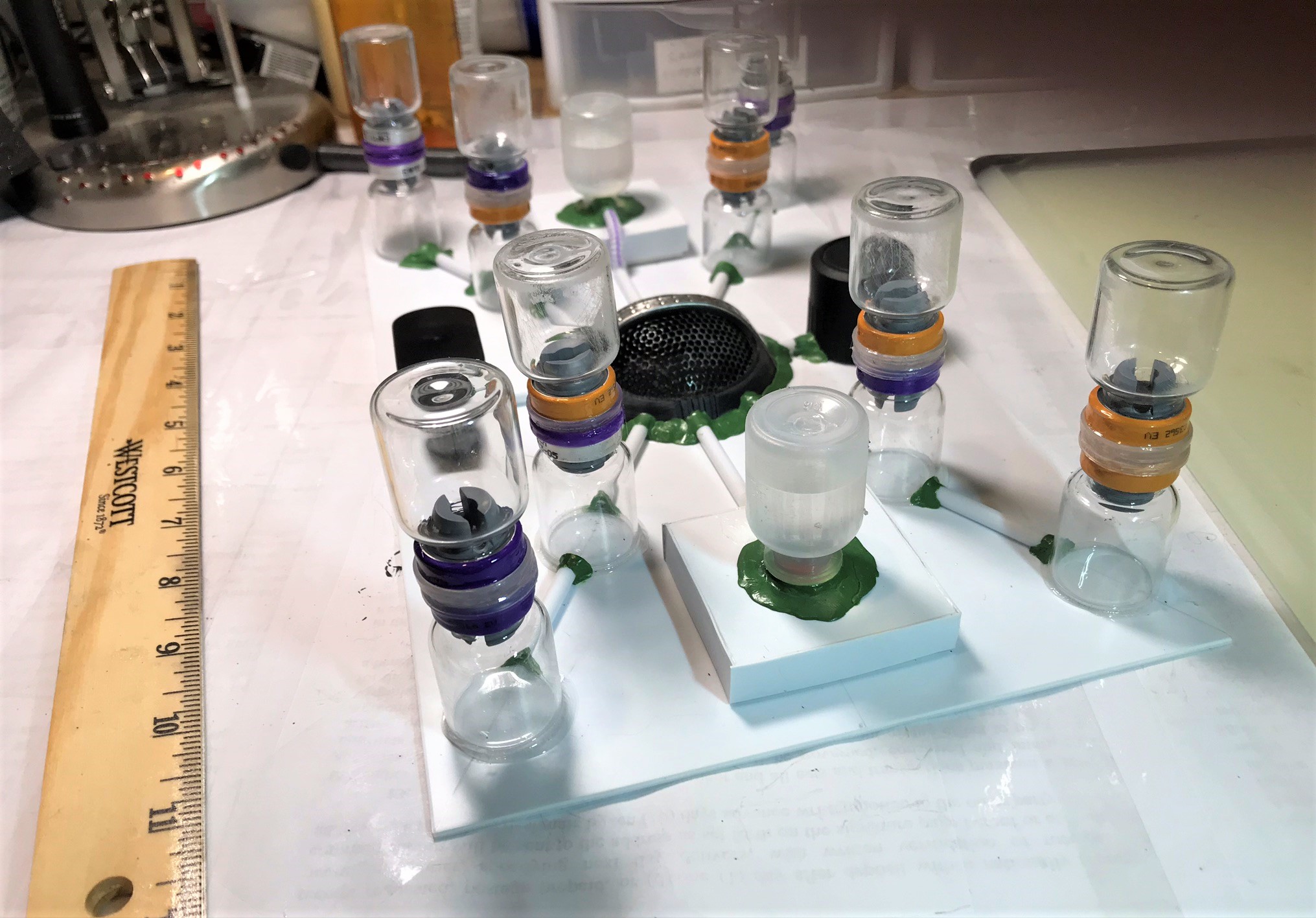 2 Sci Fi plant scratch build unpainted