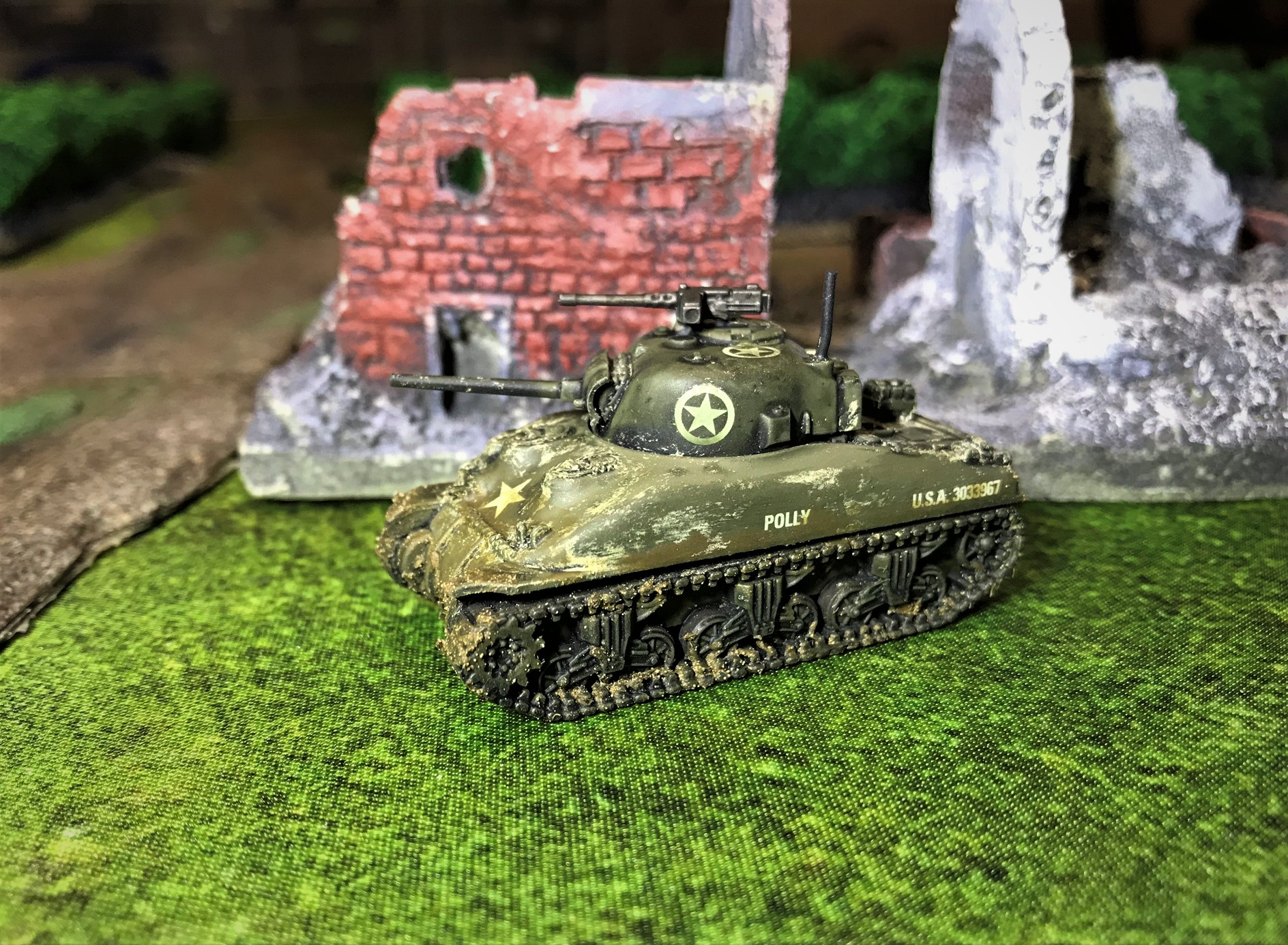 1 Polly completed, left side