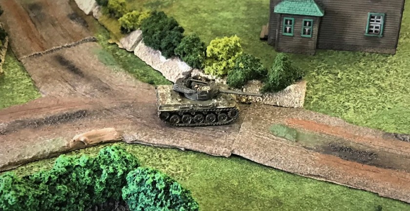 11 M18 Hellcat moves up to help British