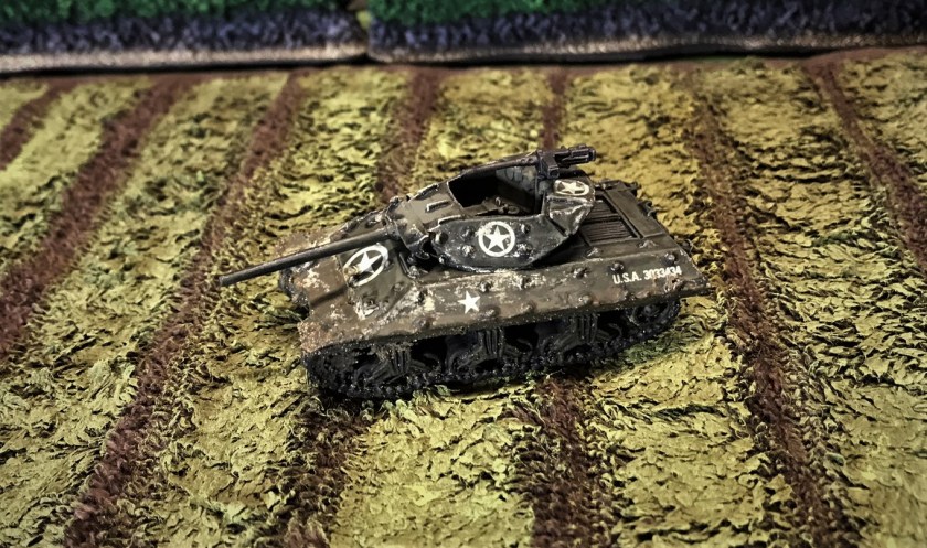 2 M10 Demon crosses field, left side