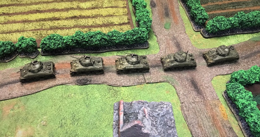 2 Shermans aerial and side view