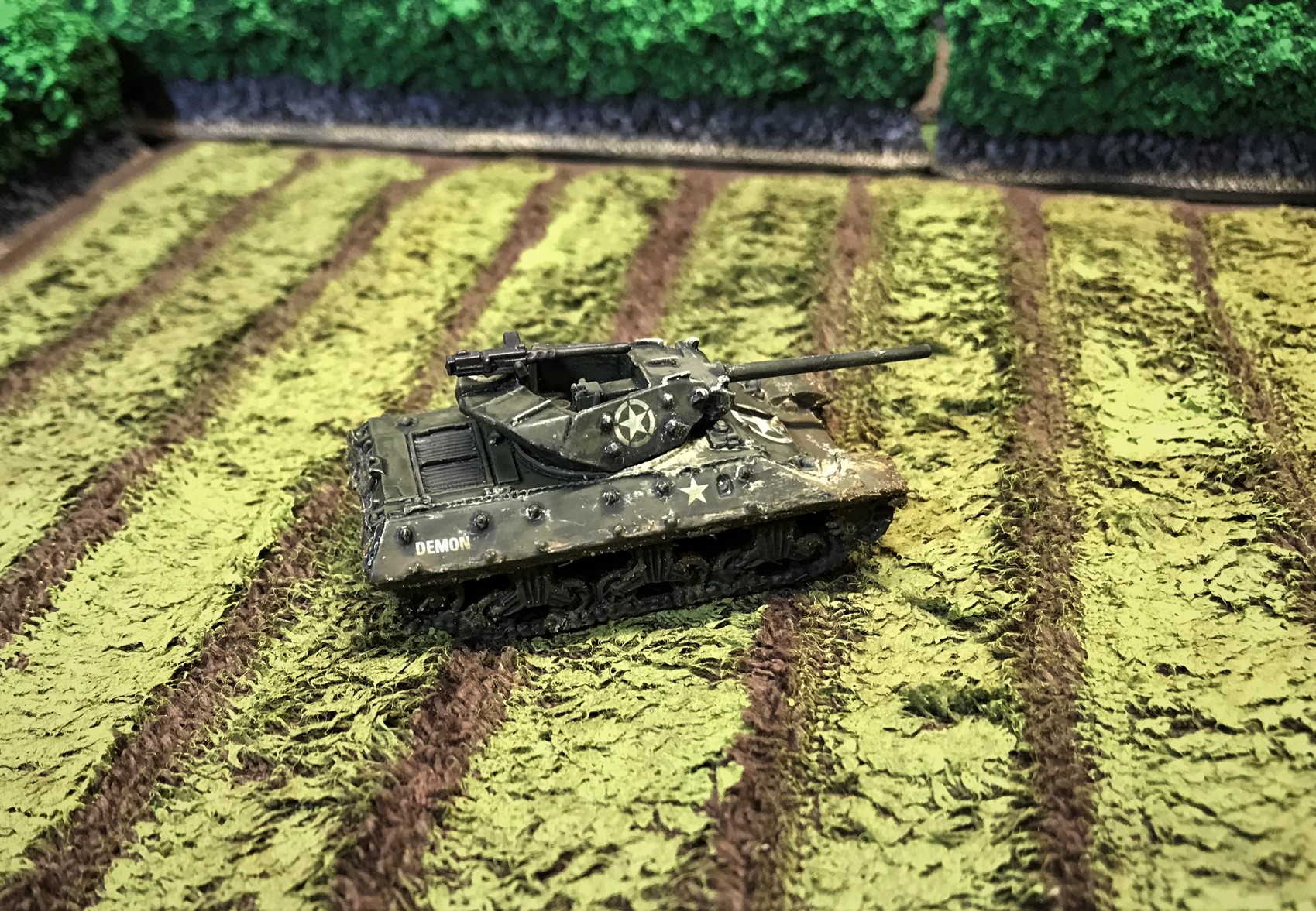 3 M10 Demon crosses field, right side