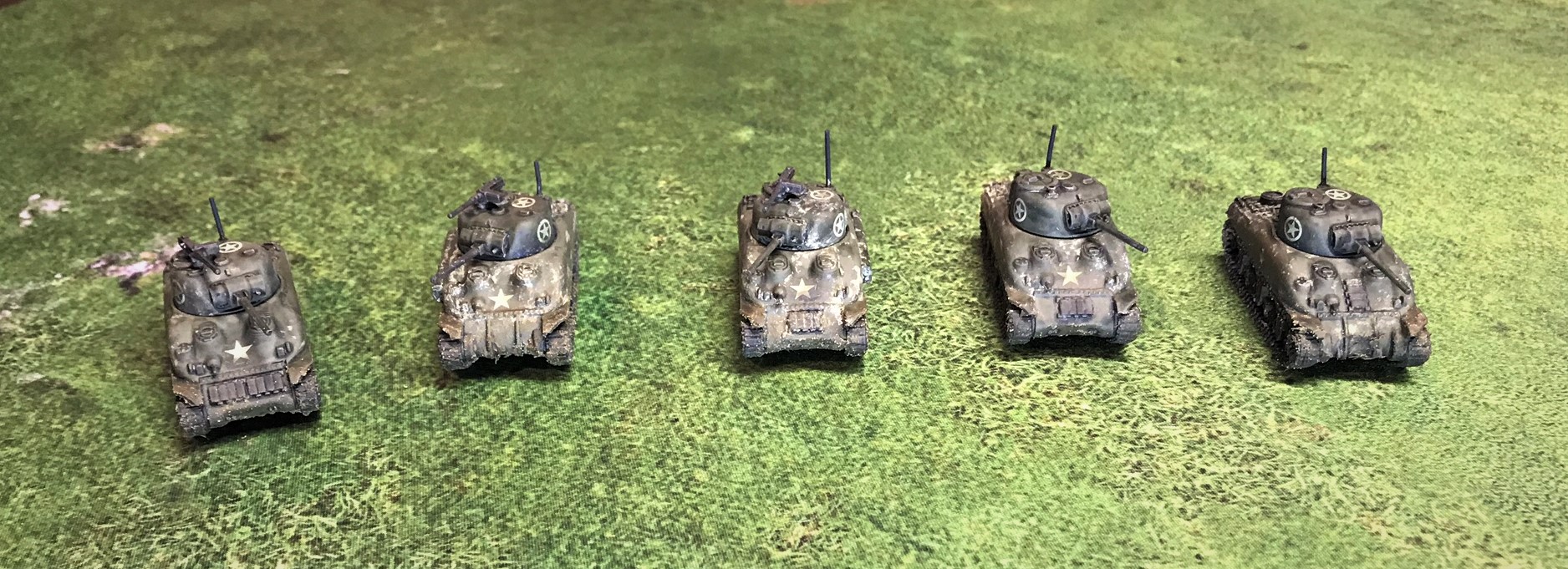 3 Shermans front shot