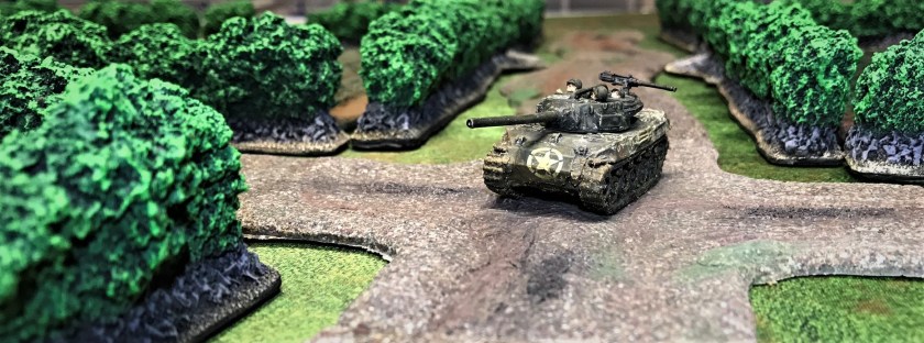 6 M18 Hellcat Lucky Tiger front view on road