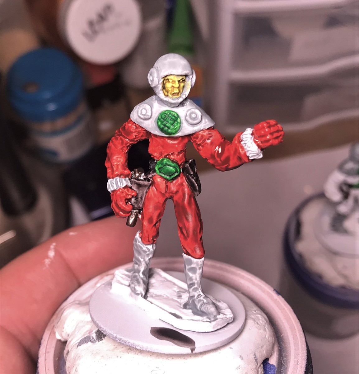 10 Macron with Blood Angels Red