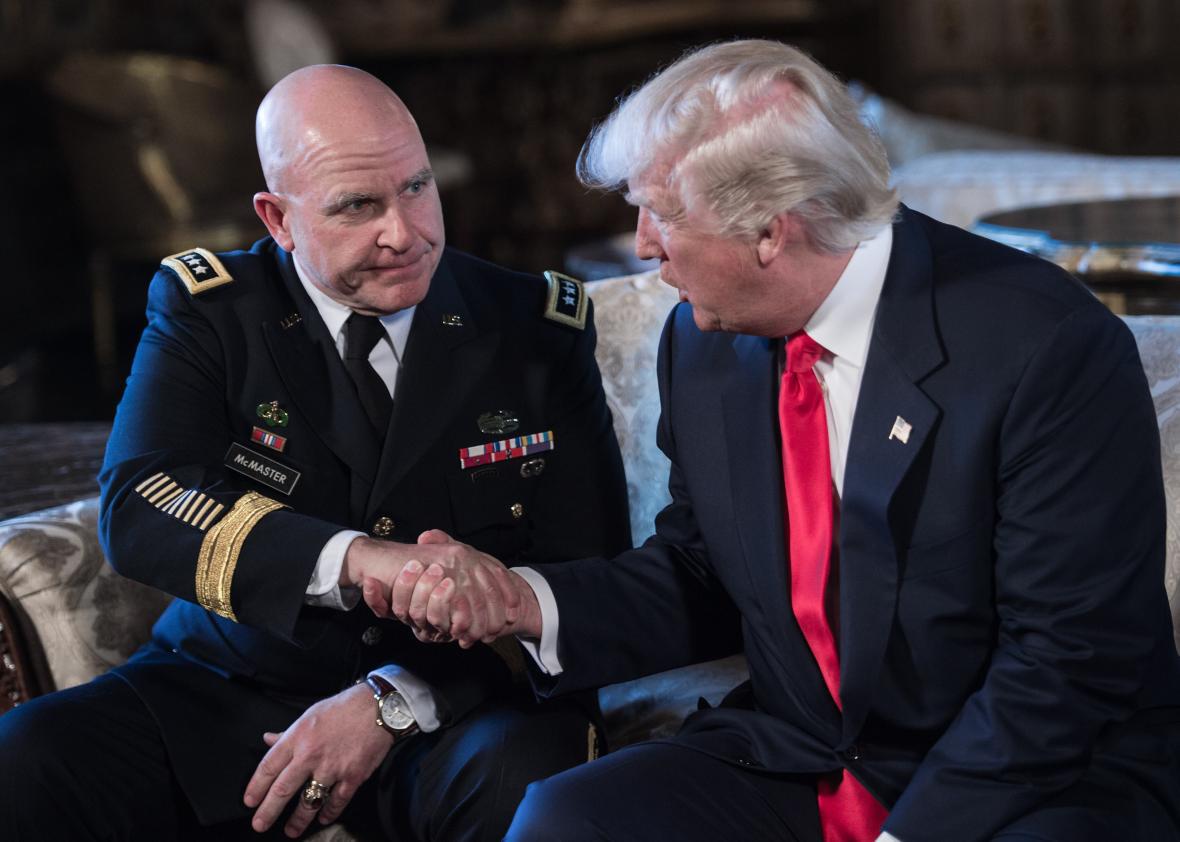 13a HR McMaster and President Trump