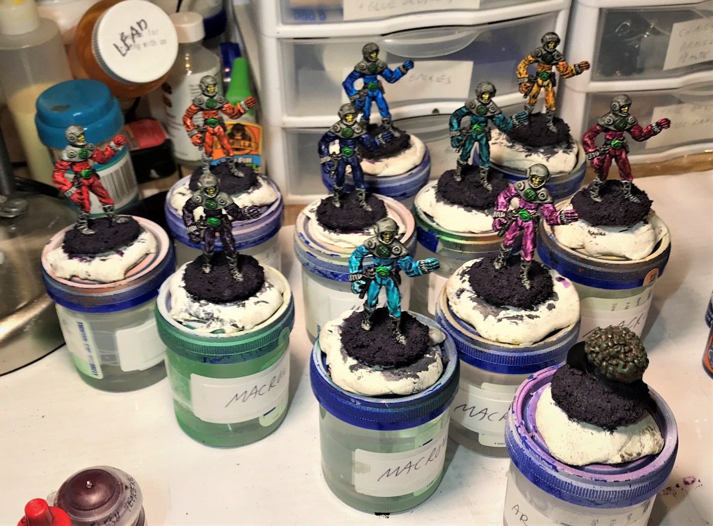 15 group painted first base step