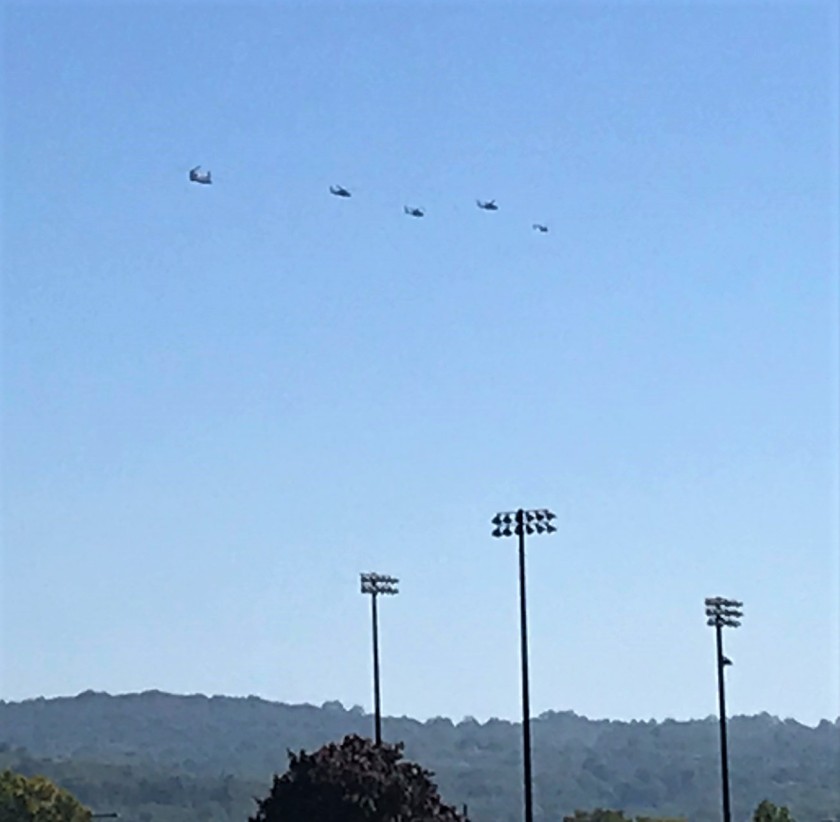 17a Helicopters departing