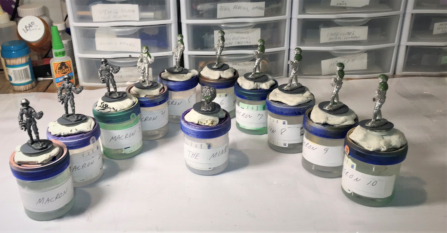 5 mounted for painting