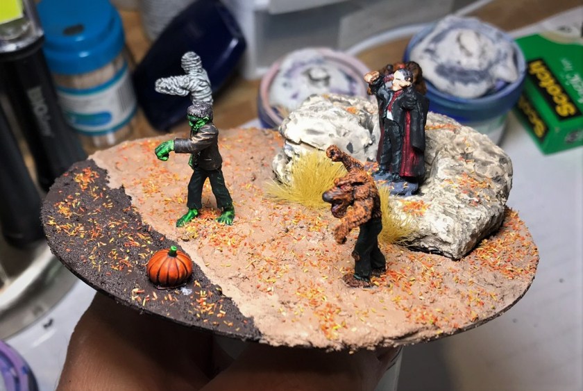 8 figures mounted, left side