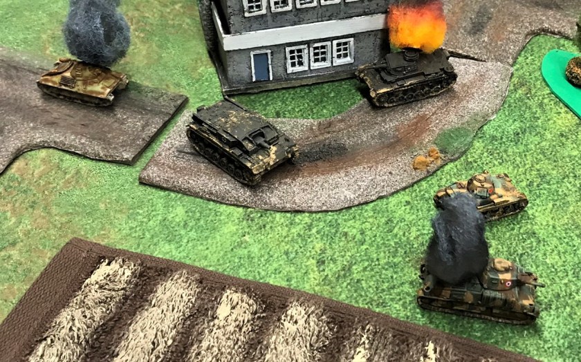 22 SOMUA is hit in rear by StuG A